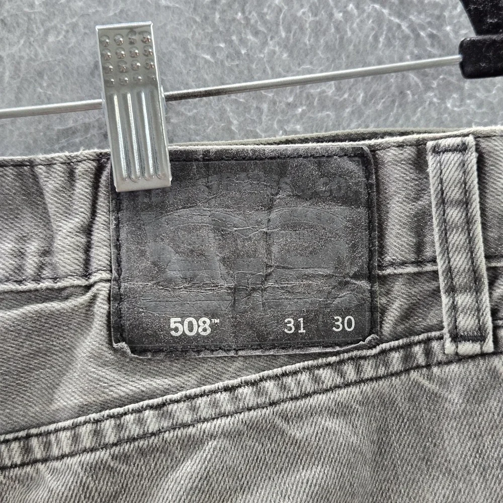 Levi's 508 Men Jeans 31X30 Gray Denim Regular Taper 28